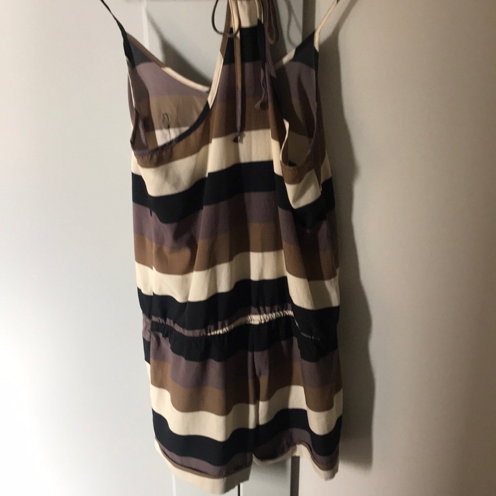 Peppermint Neutral Striped Romper - image 2